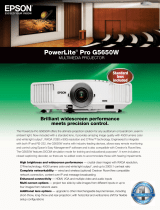 Epson PowerLite Pro G5650W Specification