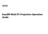 Epson PowerLite Pro G6550WU Operating instructions