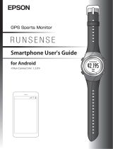 Epson Runsense SF-810 Owner's manual
