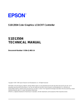 Epson S1D13504 User manual