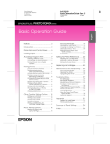 Epson R340 User manual