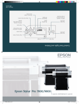 Epson Stylus Pro 7800 User manual