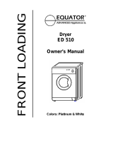 Equator ED 510 User manual