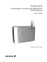 Ericsson W25 User manual