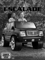 Escalade Sports Cadillac Escalade Custom Edition User manual