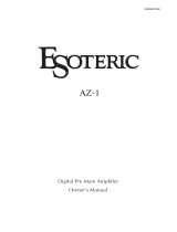 Esoteric AZ-1 User manual