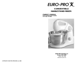 Euro-Pro EP585W User manual
