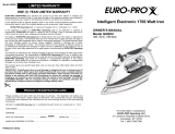 Euro-Pro GI490H User manual