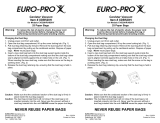 Euro-Pro XDB520H User manual