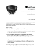 EverFocus ED700 User manual