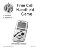Excalibur Free Cell 485-P User manual