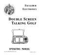Excalibur electronic DOUBLE SCREEN TALKING GOLF 383-2 User manual