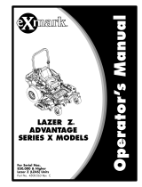 Exmark eXmark Lazer Z Advantage Series X User manual