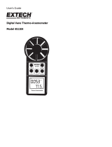 Extech Instruments Digital-Vane Thermo-Anemometer 451104 User manual