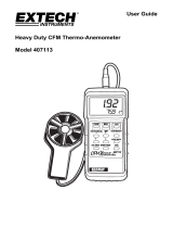 Extech Instruments Thermometer 407113 User manual