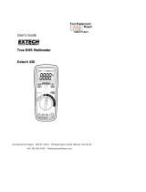 Extech Instruments True RMS Multimeter Extech 430 User manual