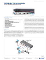 Extron electronic SW2 VGA Series User manual