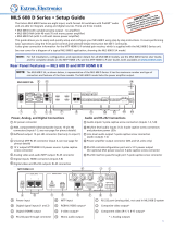 Extron Extron Electronics Switch MLS 608 D SA User manual