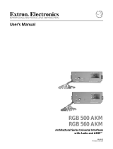 Extron Extron Electronics Switch RGB 560 AKM User manual