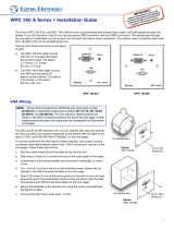 Extron Extron Electronics Switch WPC 160 A EU User manual