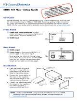 Extron HDMI 101 Plus User manual
