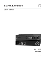 Extron electronics Two InpuT VIdeo Scaler IN1502 User manual