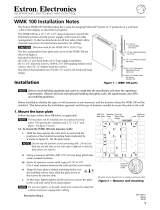 Extron electronic WMK 100 User manual