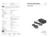 Extron P/2 DA1 & P/2 DA1 USB User manual