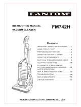 Fantom Vacuum FM742CS User manual