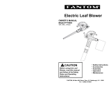 Fantom Vacuum LEAF BLOWER PT205HA User manual