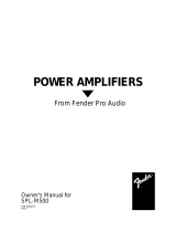 Fender SPL M-500 User manual