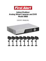 First Alert 8 Channel Dvr With 8 Wired Cameras User manual