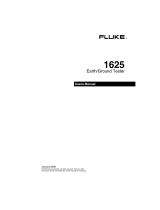 Fluke 1625Earth/Ground User manual