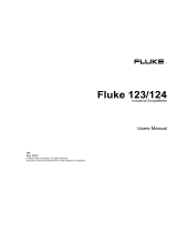 Fluke 123 User manual