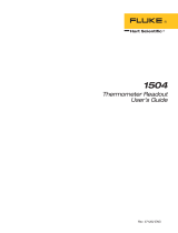 Fluke 1504 User manual