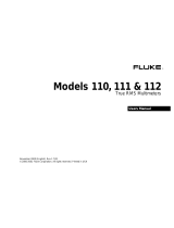 Fluke 110 User manual