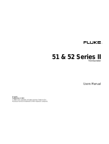Fluke 51 & 52 Series II User manual