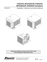 Follett D400W User manual