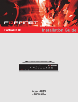 Fortinet FortiGate 60 User manual