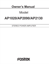 Fostex AP1020 User manual