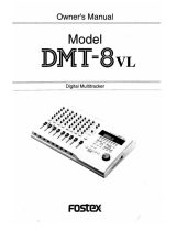 Fostex DMT8VL User manual