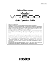 Fostex VR800 User manual