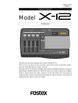 Fostex X-12 User manual