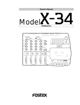 Fostex X-34 User manual