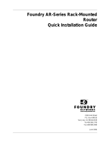 Foundry Networks AR Series User manual