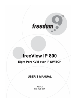 Freedom9 freeView IP 800 User manual