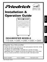 Friedrich D65C User manual