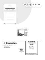 Frigidaire ELECTROLUX FGF348KSB User manual