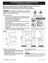 Frigidaire FFGF3005MW User manual