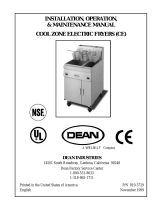 Dean Cool Zone Electric Fryer User manual